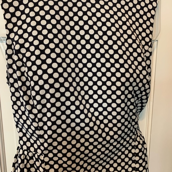 Navy and white polka dot Gap dress size 10 - Picture 5 of 6
